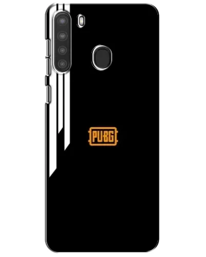 Чехол для Samsung Galaxy A21 (A215) с картинкой «PUBG — вертикальные линии»