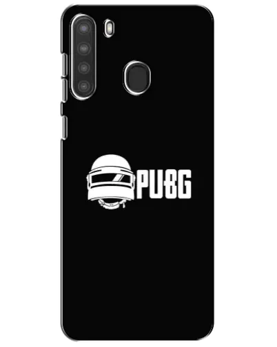 Чехол для Samsung Galaxy A21 (A215) с картинкой «PUBG — классический лого»