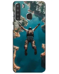 Чехол для Samsung Galaxy A21 (A215) с картинкой «PUBG — свободное падение»