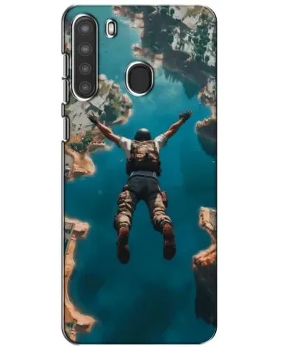 Чехол для Samsung Galaxy A21 (A215) с картинкой «PUBG — свободное падение»