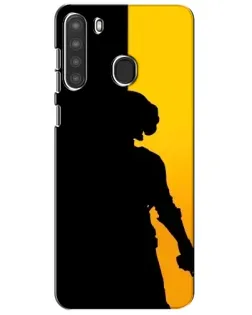 Чехол для Samsung Galaxy A21 (A215) с картинкой «Тень воина PUBG»