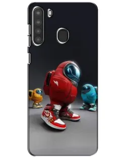 Чехол для Samsung Galaxy A21 (A215) с картинкой «Among Us — 3D стиль»