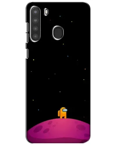 Чехол для Samsung Galaxy A21 (A215) с картинкой «Одинокий герой на планете»