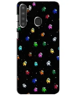 Чехол для Samsung Galaxy A21 (A215) с картинкой «Экипаж Among Us»
