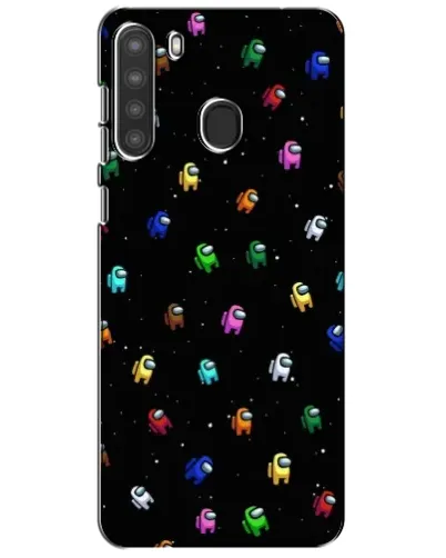 Чехол для Samsung Galaxy A21 (A215) с картинкой «Экипаж Among Us»