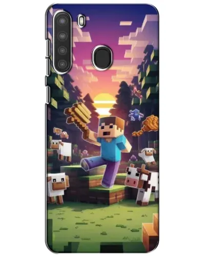 Чохол для Samsung Galaxy A21 (A215) з картинкою «Стів на фермі» Чохол для Samsung Galaxy A21 (A215) з картинкою «Стів на фермі»