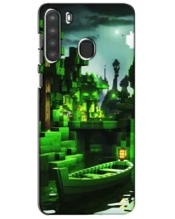 Чехол для Samsung Galaxy A21 (A215) с картинкой «Minecraft лесной пейзаж» Чехол для Samsung Galaxy A21 (A215) с картинкой «Minecraft лесной пейзаж»