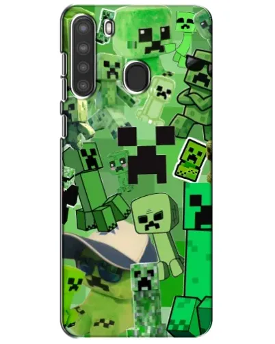 Чохол для Samsung Galaxy A21 (A215) з картинкою «Кріпери Minecraft» Чохол для Samsung Galaxy A21 (A215) з картинкою «Кріпери Minecraft»