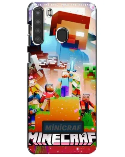 Чохол для Samsung Galaxy A21 (A215) з картинкою «Minecraft герої гри» Чохол для Samsung Galaxy A21 (A215) з картинкою «Minecraft герої гри»