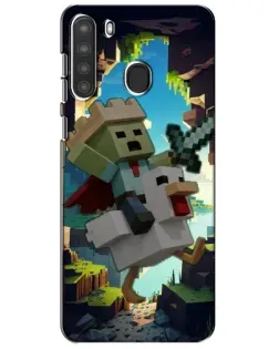 Чехол для Samsung Galaxy A21 (A215) с картинкой «Стив и гусь» Чехол для Samsung Galaxy A21 (A215) с картинкой «Стив и гусь»