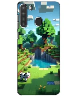 Чохол для Samsung Galaxy A21 (A215) з картинкою «Minecraft літній день»