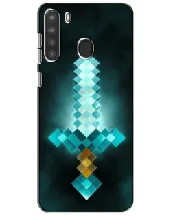 Чохол для Samsung Galaxy A21 (A215) з картинкою «Алмазний меч неон»