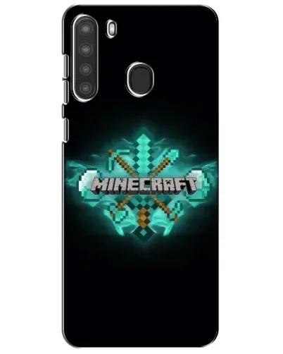 Чохол для Samsung Galaxy A21 (A215) з картинкою «Minecraft Diamond лого» Чохол для Samsung Galaxy A21 (A215) з картинкою «Minecraft Diamond лого»