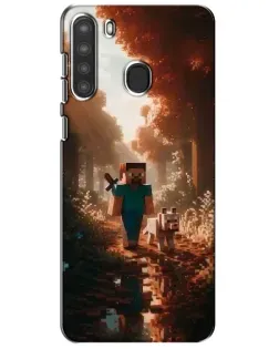 Чохол для Samsung Galaxy A21 (A215) з картинкою «Стів у лісі»