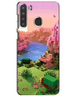 Чохол для Samsung Galaxy A21 (A215) з картинкою «Рожеве дерево Minecraft»