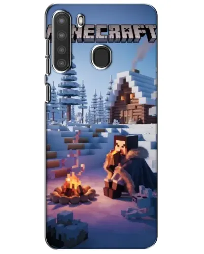Чохол для Samsung Galaxy A21 (A215) з картинкою «Зимовий Minecraft» Чохол для Samsung Galaxy A21 (A215) з картинкою «Зимовий Minecraft»