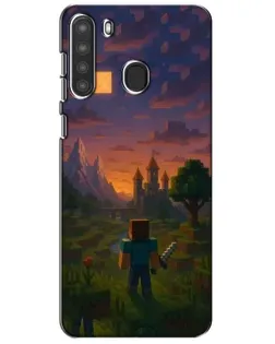 Чохол для Samsung Galaxy A21 (A215) з картинкою «Стів біля вежі»