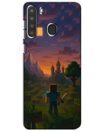 Чохол для Samsung Galaxy A21 (A215) з картинкою «Стів біля вежі» Чохол для Samsung Galaxy A21 (A215) з картинкою «Стів біля вежі»