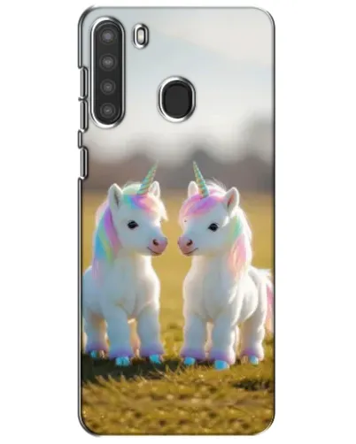 Чохол для Samsung Galaxy A21 (A215) з картинкою «Пара єдинорогів»