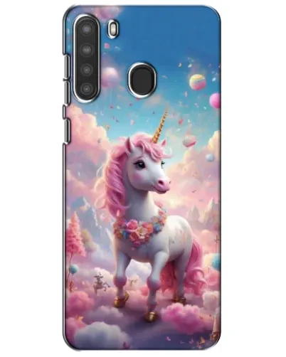 Чохол для Samsung Galaxy A21 (A215) з картинкою «Єдиноріг серед хмар»