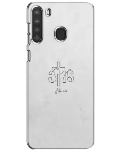Чехол для Samsung Galaxy A21 (A215) с картинкой «Иоанна 3:16 Крест» Чехол для Samsung Galaxy A21 (A215) с картинкой «Иоанна 3:16 Крест»