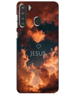 Чехол для Samsung Galaxy A21 (A215) с картинкой «Сияние Имени Jesus»