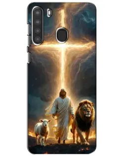Чехол для Samsung Galaxy A21 (A215) с картинкой «Лев Иуды и Свет»