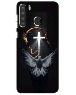 Чехол для Samsung Galaxy A21 (A215) с картинкой «Голубь и Свет»