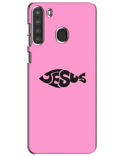 Чехол для Samsung Galaxy A21 (A215) с картинкой «Розовый символ Jesus» Чехол для Samsung Galaxy A21 (A215) с картинкой «Розовый символ Jesus»