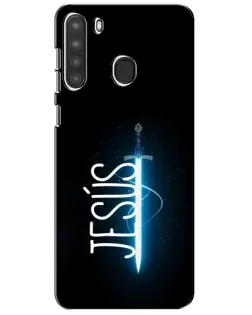 Чехол для Samsung Galaxy A21 (A215) с картинкой «Меч Духа Jesus»