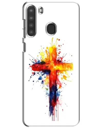 Чехол для Samsung Galaxy A21 (A215) с картинкой «Акварельный крест» Чехол для Samsung Galaxy A21 (A215) с картинкой «Акварельный крест»