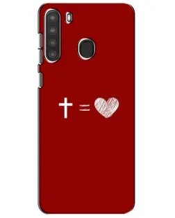 Чохол для Samsung Galaxy A21 (A215) з картинкою «Рівняння любові»