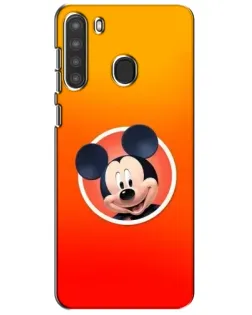 Чехол для Samsung Galaxy A21 (A215) с картинкой «Mickey в круге»