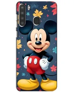 Чехол для Samsung Galaxy A21 (A215) с картинкой «Осенний Mickey Mouse»