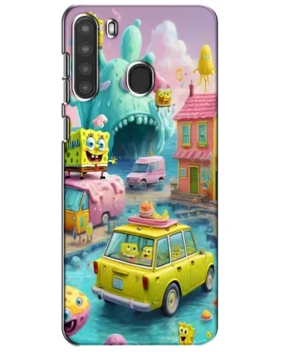 Чехол для Samsung Galaxy A21 (A215) с картинкой «Монстр-трак приключения»