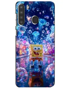 Чехол для Samsung Galaxy A21 (A215) с картинкой «Неоновый океан»