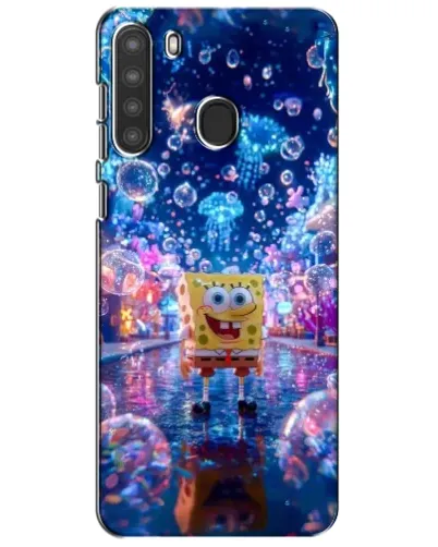 Чехол для Samsung Galaxy A21 (A215) с картинкой «Неоновый океан»