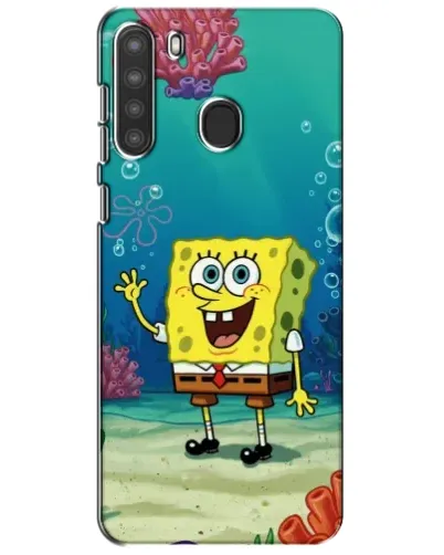 Чехол для Samsung Galaxy A21 (A215) с картинкой «Подводный привет»