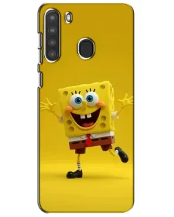 Чехол для Samsung Galaxy A21 (A215) с картинкой «Позитивный Губка Боб»
