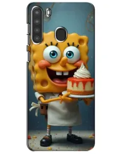 Чехол для Samsung Galaxy A21 (A215) с картинкой «Повар Спанч Боб»