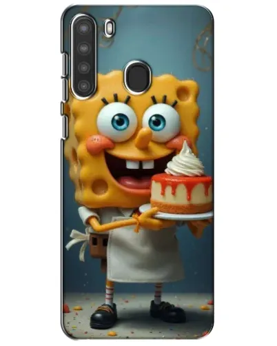 Чехол для Samsung Galaxy A21 (A215) с картинкой «Повар Спанч Боб»