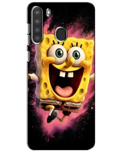 Чехол для Samsung Galaxy A21 (A215) с картинкой «Взрывной Спанч Боб»
