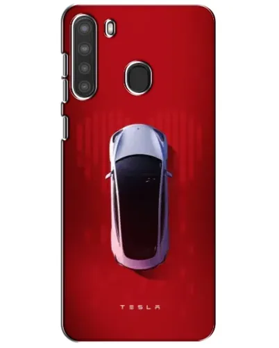 Чехол для Samsung Galaxy A21 (A215) с картинкой «Tesla Top View»