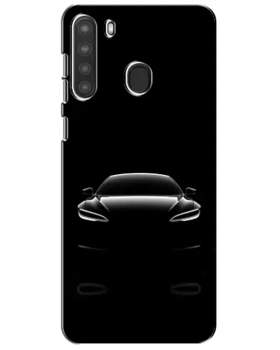 Чехол для Samsung Galaxy A21 (A215) с картинкой «Силуэт Tesla Night»