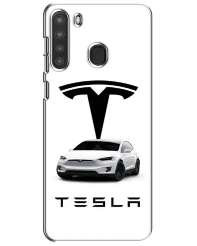 Чехол для Samsung Galaxy A21 (A215) с картинкой «Tesla White Style»