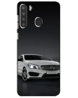 Чехол для Samsung Galaxy A21 (A215) с картинкой «Mercedes AMG GT Silver»