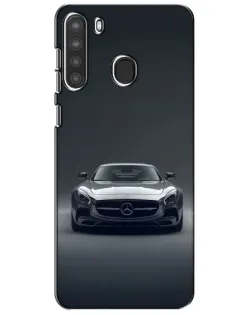 Чехол для Samsung Galaxy A21 (A215) с картинкой «Mercedes на черном»