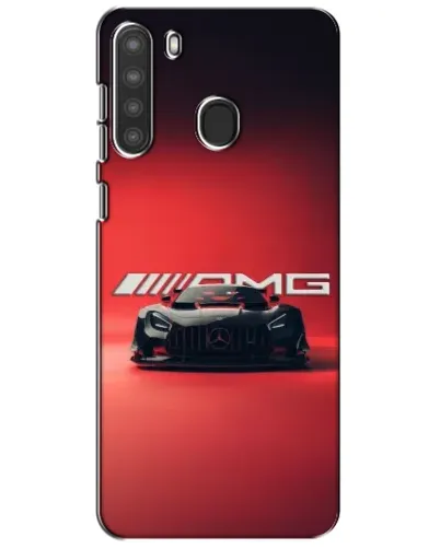 Чехол для Samsung Galaxy A21 (A215) с картинкой «Mercedes AMG — красная линия»