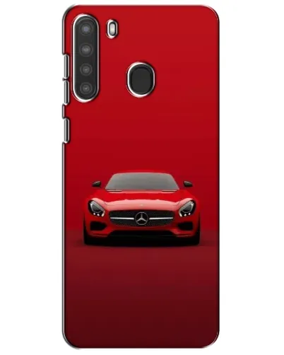 Чехол для Samsung Galaxy A21 (A215) с картинкой «Красный Mercedes AMG»