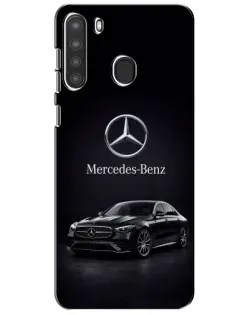 Чехол для Samsung Galaxy A21 (A215) с картинкой «Mercedes — решетка радиатора»